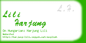 lili harjung business card